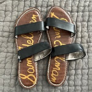 Sam Edelman black strap flats